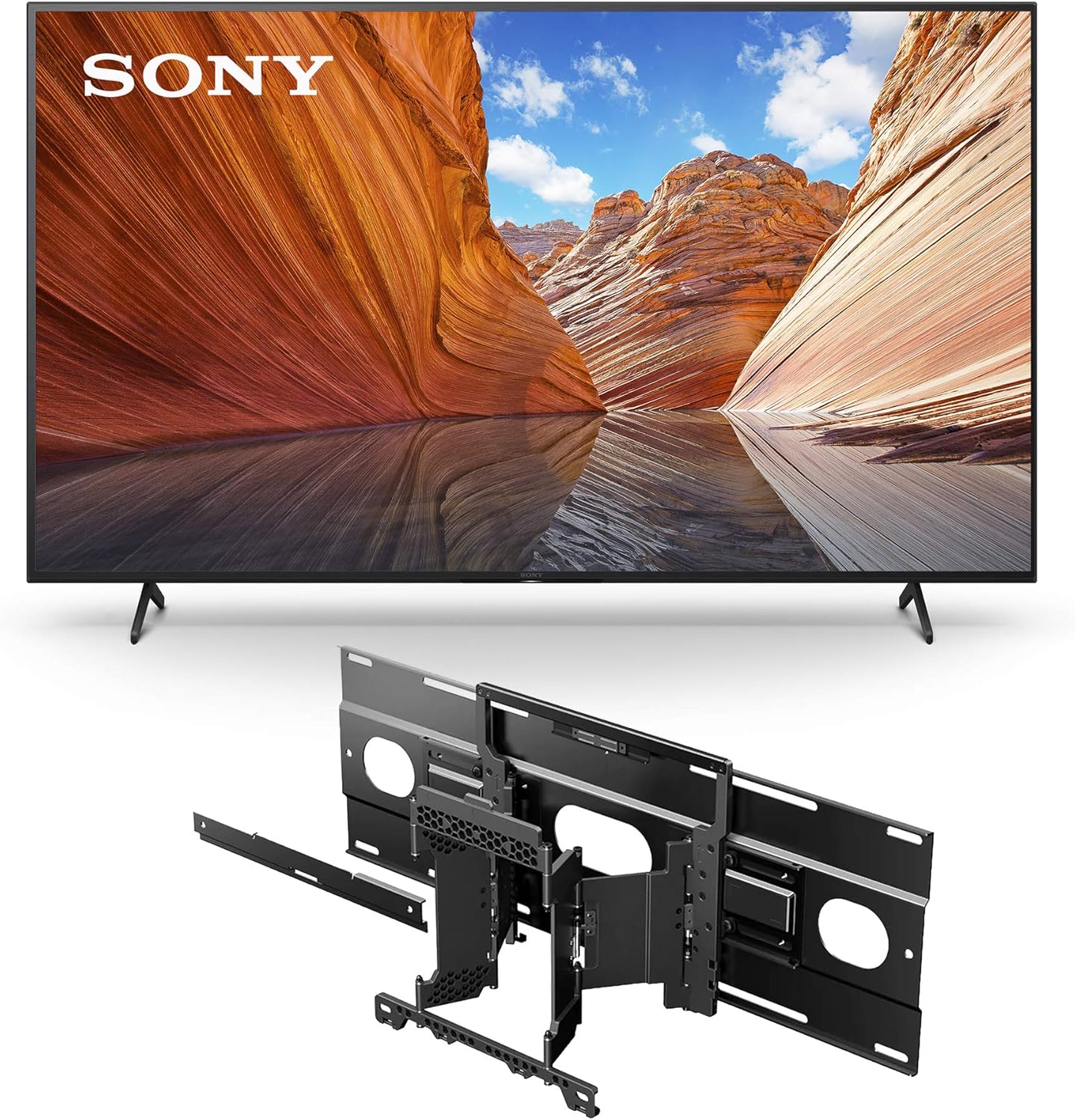 Sony X80J 65-Inch 4K Google TV & Slim Wall Mount