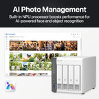 QNAP TS-433-4G-44ST-US 12TB NAS RAID 5 Bundle