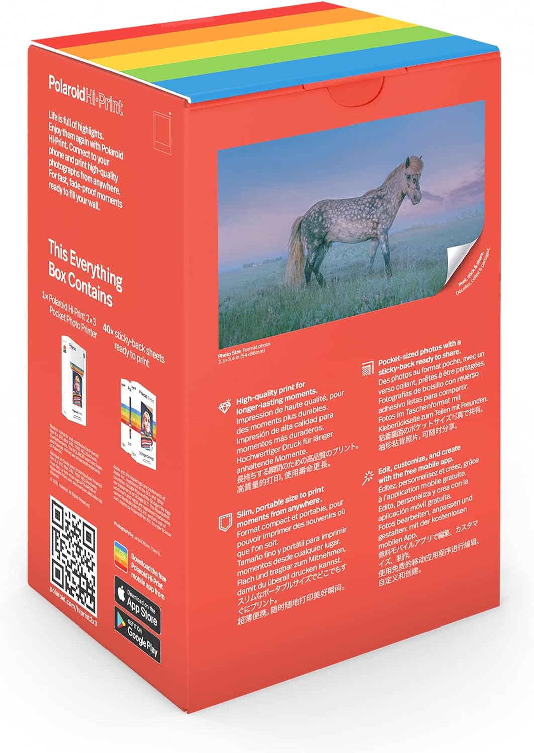 Polaroid 6152 Hi-Print Pocket Photo Printer Bundle