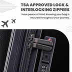 Spyder 210 Rails 3-Piece Luggage Set Black