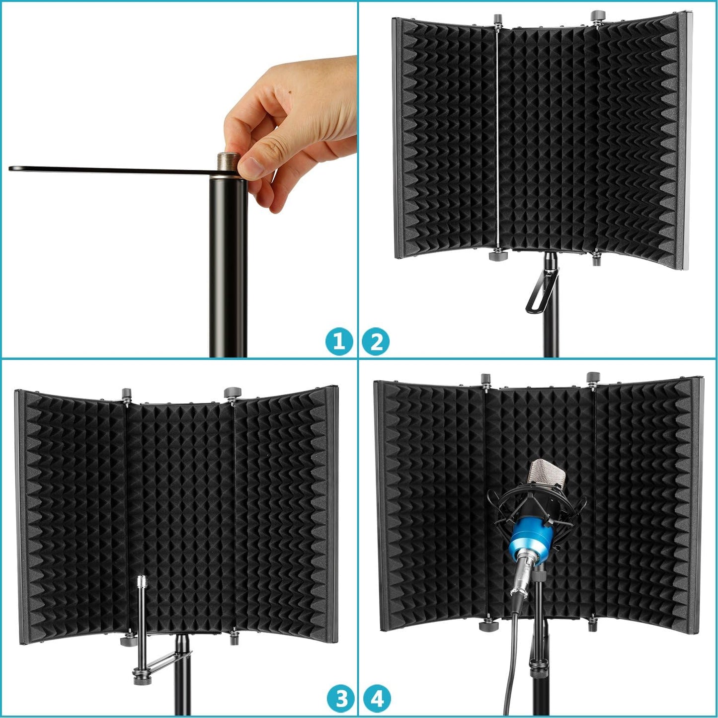 Neewer 40093718 Studio Microphone Isolation Shield