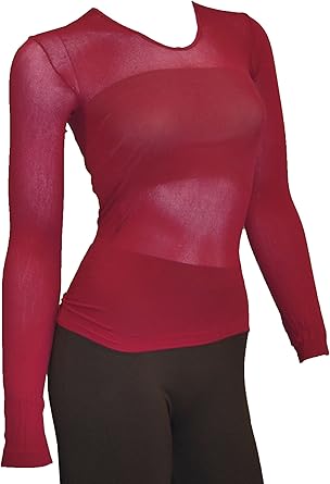 Lupo 845-1 Second Skin Sheer Long Sleeve Top — main product image