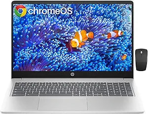 HP Chromebook Laptop 15.6" Intel N200 8GB RAM 192GB