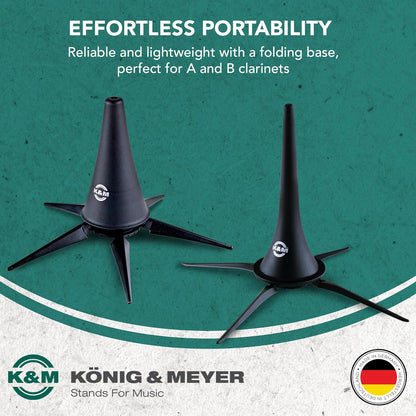 K&M 15228.000.55 In-Bell Clarinet Stand Portable Folding Base