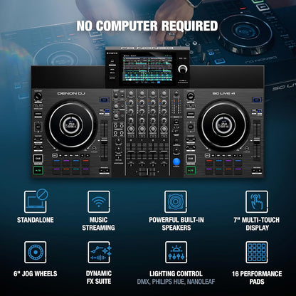 Denon DJ SCLIVE4 Standalone DJ Controller