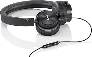 AKG Y40BLK Portable On-Ear Sealed Black Headphones — main product image
