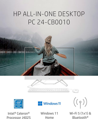 HP 24-CB0010 23.8-Inch All-in-One Desktop PC with Webcam