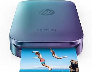 HP Z9L26A Sprocket Portable 2x3 Photo Printer - Blue
