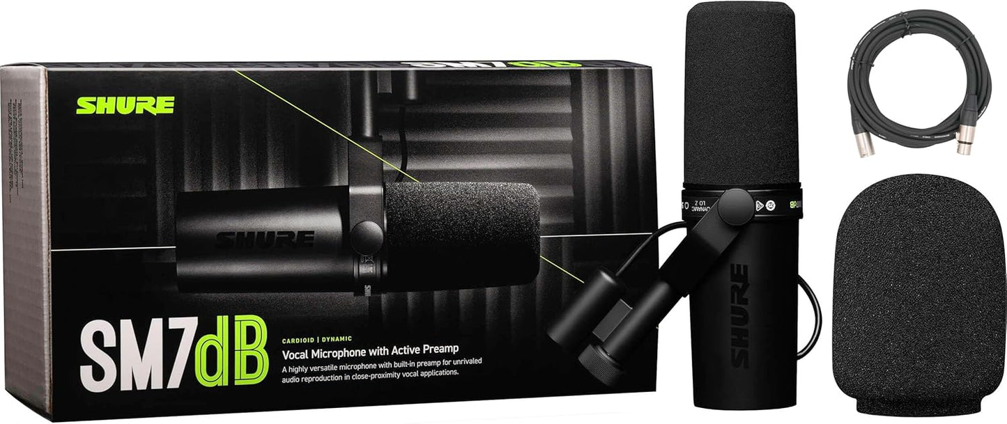 Shure SM7DB-CN Dynamic Vocal Microphone with Preamp