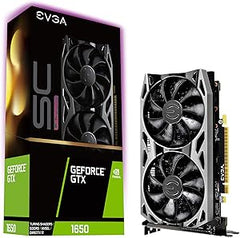 EVGA 04G-P4-1057-KR GeForce GTX 1650 SC Ultra Gaming