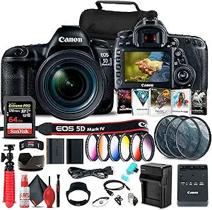 Canon 1483C018 EOS 5D Mark IV 24-70mm Lens Kit (Renewed)