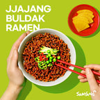 Samyang Buldak Jjajang: Korean Spicy Hot Chicken Noodles - 5 Pack