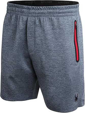 Spyder Active Shorts Men's Athletic Gym Running Reflective