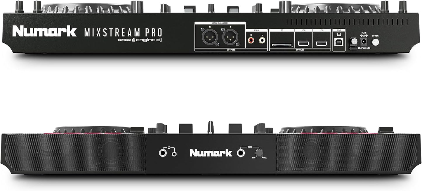 Numark Mixstream Pro Standalone DJ Controller with Built-in Speakers