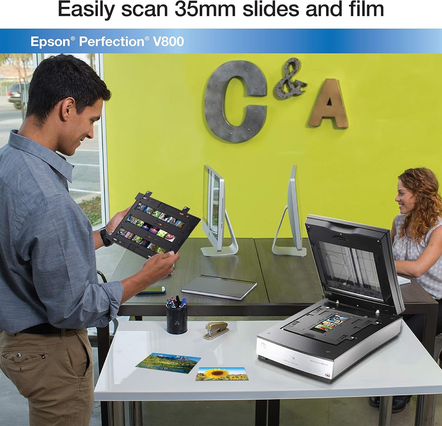 Epson V800 Photo Scanner 6400 dpi Film Slides