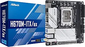 ASRock H670M-ITX/AX Intel H670 Mini-ITX Motherboard — main product image