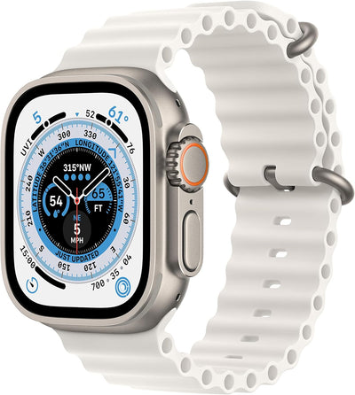 Apple MNH83LL/A Watch Ultra Titanium White Band (Renewed)