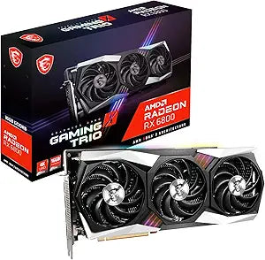 MSI Radeon RX 6800 GAMING X TRIO 16G Graphics Card — main product image