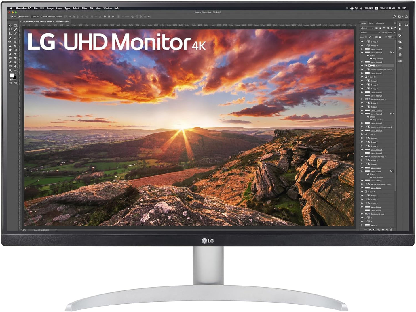 LG 27UP600-W 27" Ultrafine 4K UHD IPS Monitor