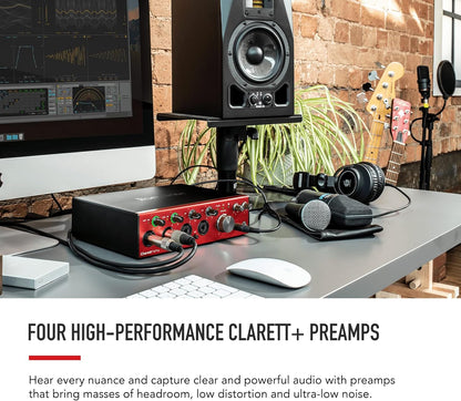 Focusrite 4Pre Clarett+ USB Audio Interface