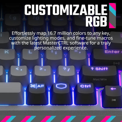 Cooler Master MK-770-GKKW1-US Wireless RGB Mechanical Keyboard
