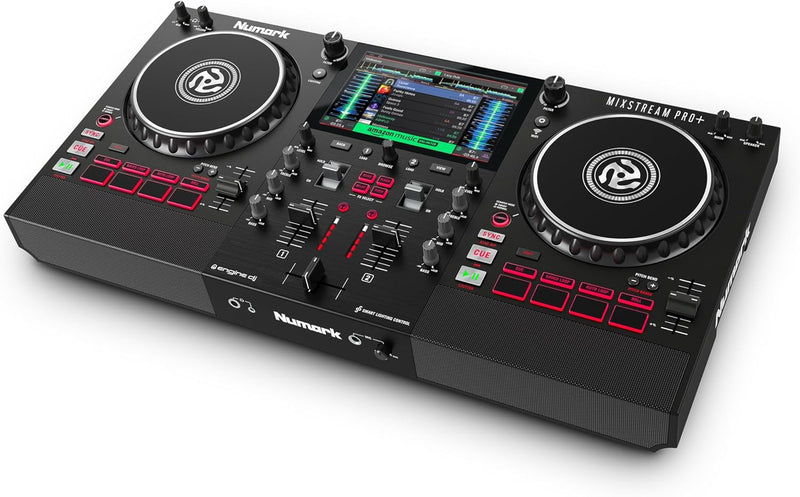 Numark MIXSTREAMPRO+ Standalone DJ Controller with Speakers and Wi-Fi — main product image
