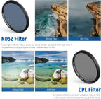Neewer 10101533 52mm ND+CPL Effect Filter Set