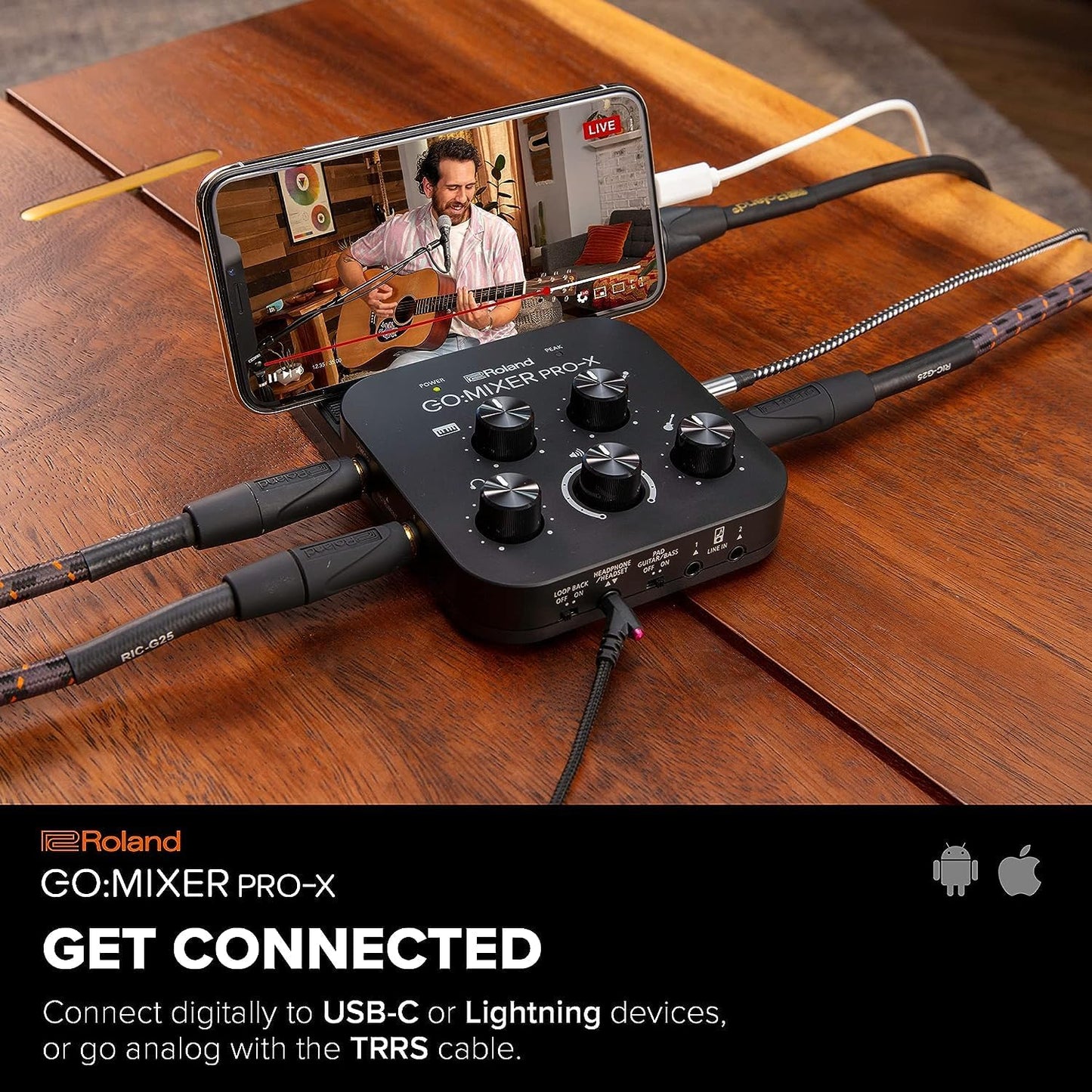 Roland GOMIXERPX Smartphone Audio Mixer Livestreaming