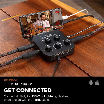 Roland GOMIXERPX Smartphone Audio Mixer Livestreaming