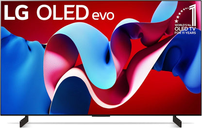 LG OLED42C4PUA 42-Inch 4K OLED evo Smart TV (2024) Renewed