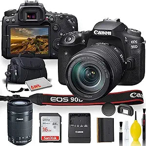 Canon 3616C016 EOS 90D DSLR Camera Kit (Renewed)