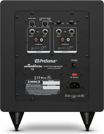 PreSonus Temblor® T8 Powered Studio Subwoofer