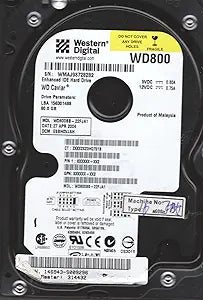 Western Digital WD800BB-22FJA1 80GB IDE Hard Drive