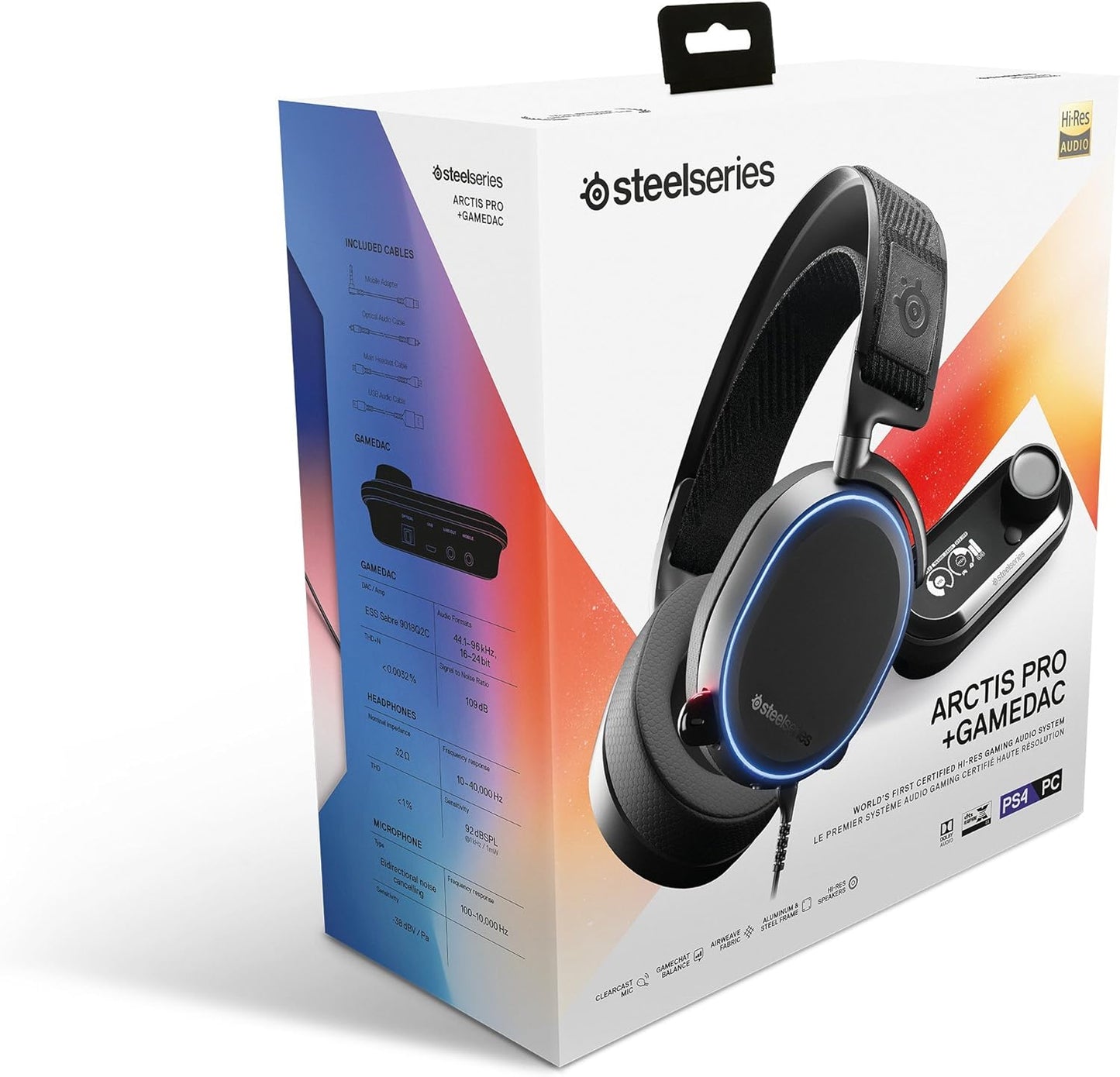 SteelSeries 61453 Arctis Pro GameDAC Hi-Res Gaming Headset