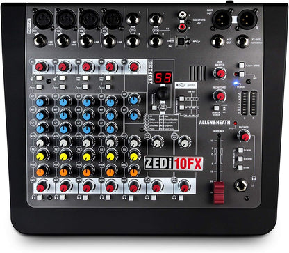 Allen & Heath ZEDi-10FX 10-Channel Analog Mixer Renewed