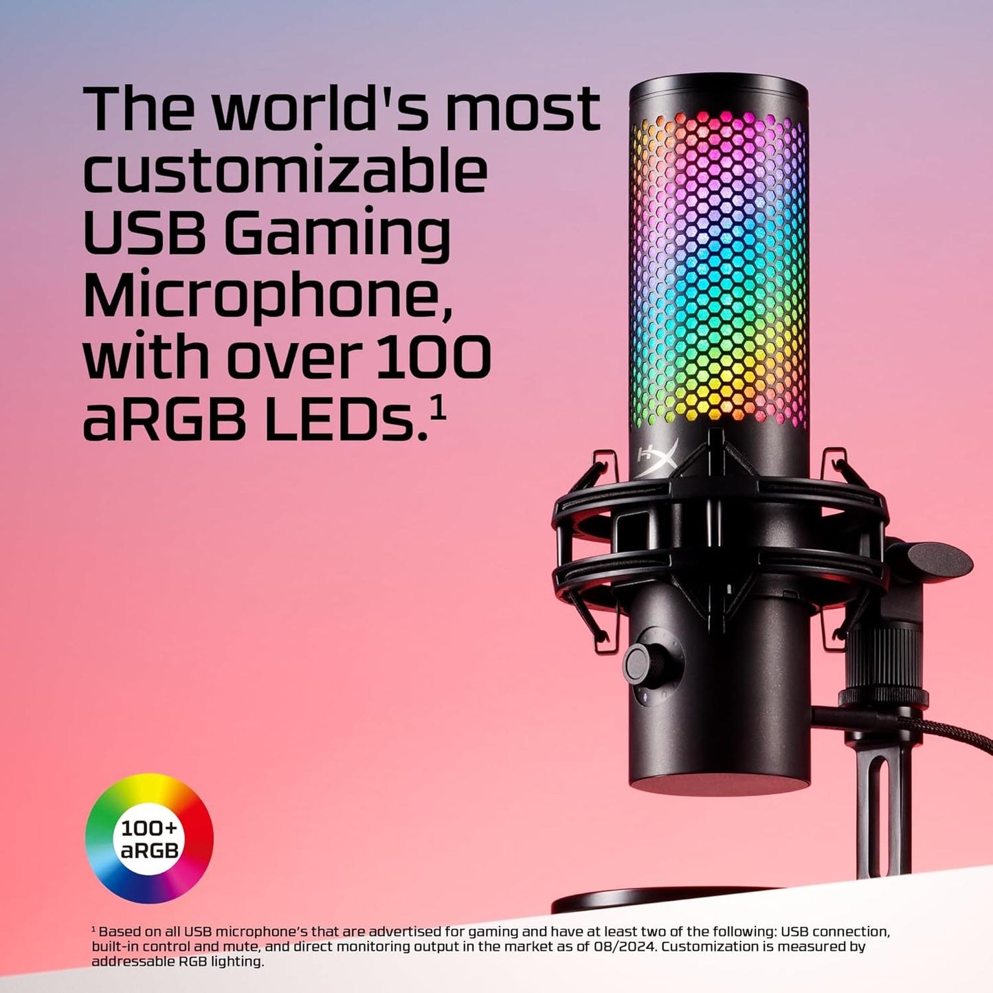 HyperX 9A273AA QuadCast 2 S RGB USB Microphone