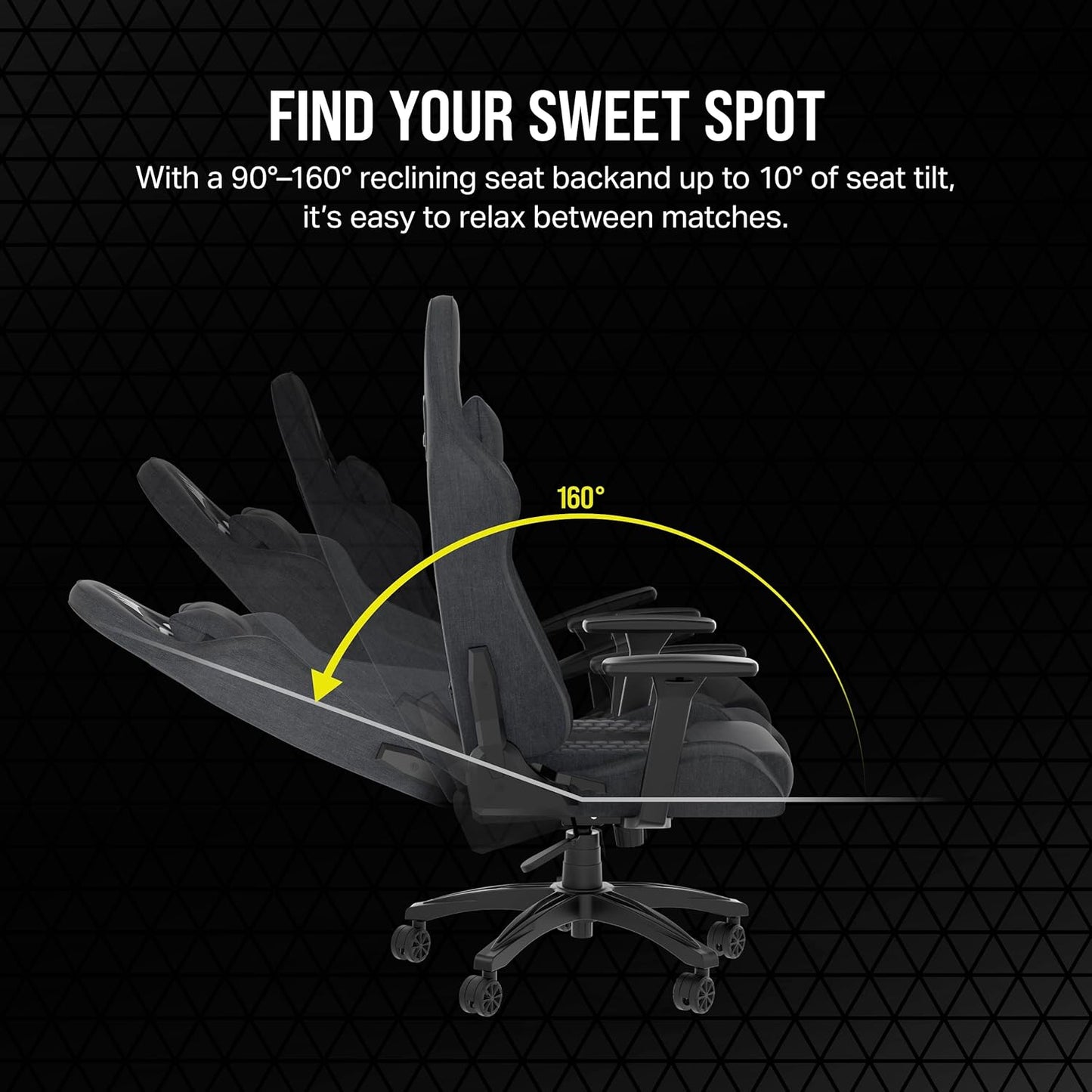 Corsair CF-9010052-WW TC100 Relaxed Fabric Gaming Chair