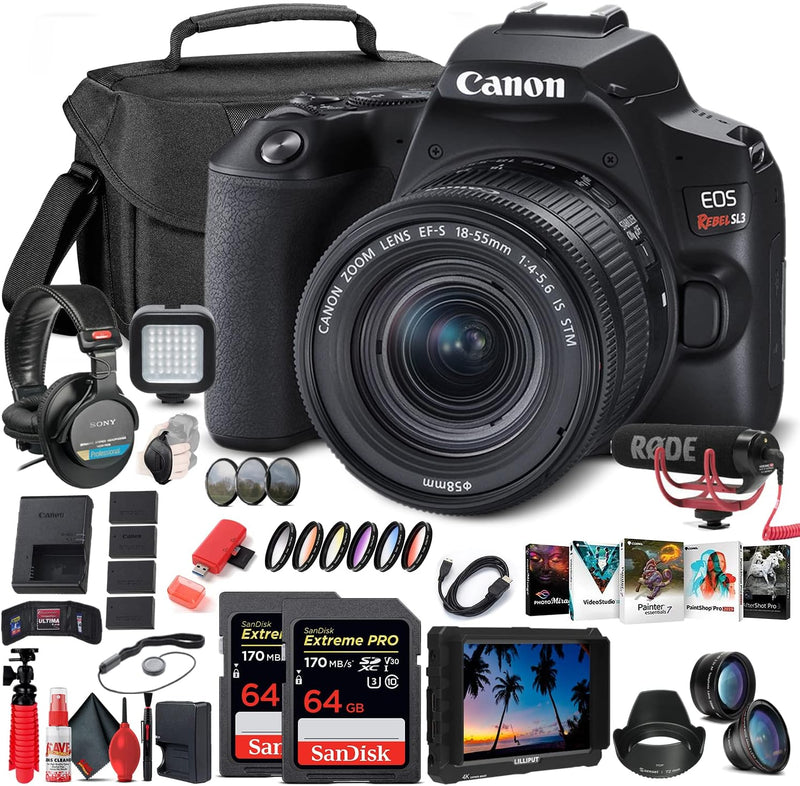 Canon 3453C002 SL3 DSLR Camera 18-55mm Lens Renewed Bundle — main product image