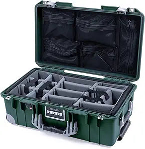 Pelican 1535 Air Case Trekking Green Dividers
