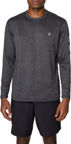 Spyder S923173 Men's Heather Long Sleeve Rashguard