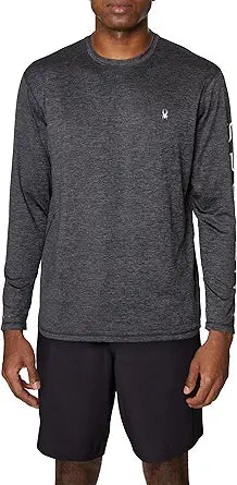 Spyder S923173 Men's Heather Long Sleeve Rashguard - Standard