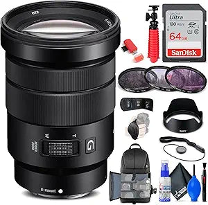 Sony SELP18105G E PZ 18-105mm Lens Bundle (Renewed)