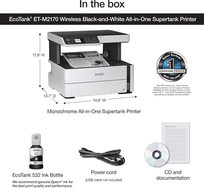 Epson ET-M2170 EcoTank Wireless Monochrome Printer