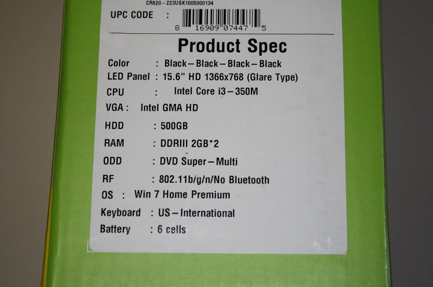 MSI CR620-033US 15.6-Inch i3 Blu-ray Laptop