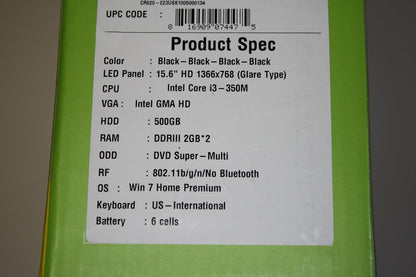 MSI CR620-033US 15.6-Inch i3 Blu-ray Laptop