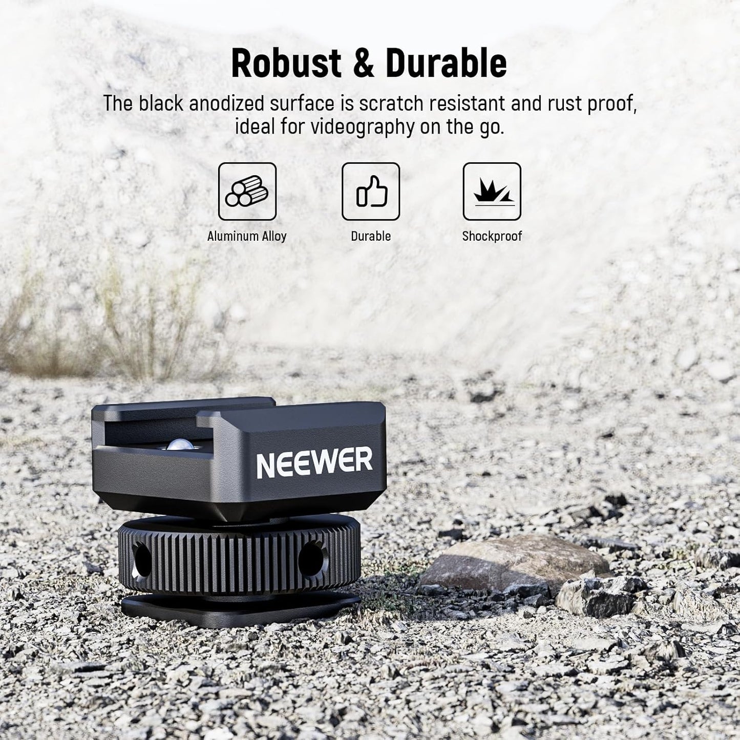 Neewer 10103114 Cold Shoe Mic Mount Adapters 2-Pack