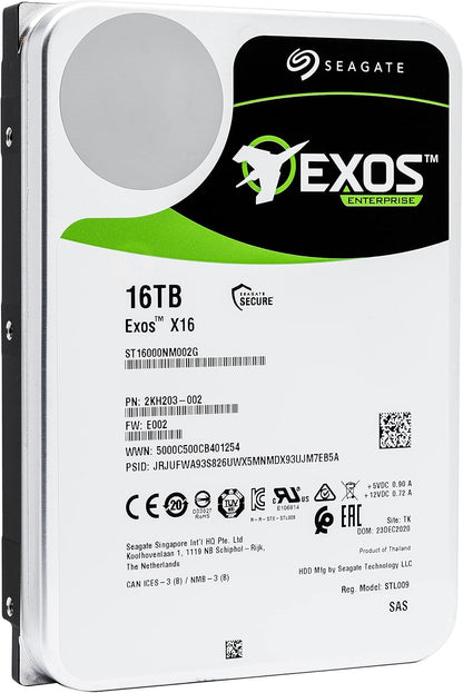 Seagate ST16000NM002G 16TB 7200RPM SAS Internal HDD