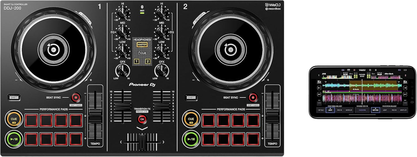 Pioneer DJ DDJ-200 Rekordbox 2-Deck Controller
