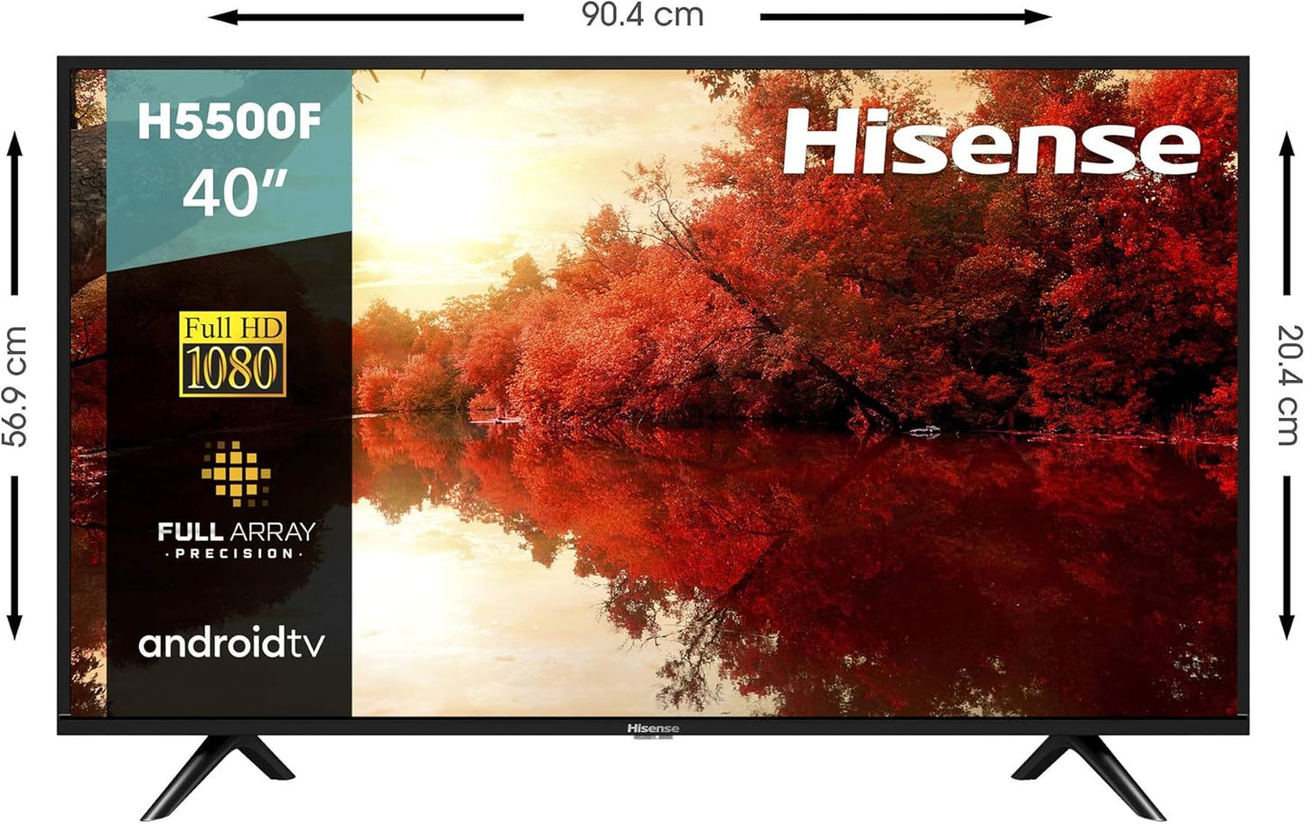 Hisense 40H5500F 40-Inch Android Smart TV Voice Remote