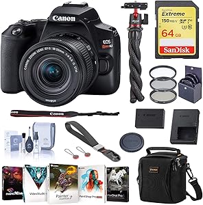 Canon Rebel SL3 18-55mm DSLR Camera Bundle